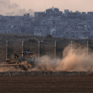 MR Online | Israeli soldiers move on armored personnel carriers APC near the Israeli Gaza border in southern Israel December 18 2024 | MR Online